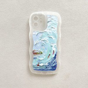 Wavy Edge Ocean Wave iPhone 12/12Pro Phone Case